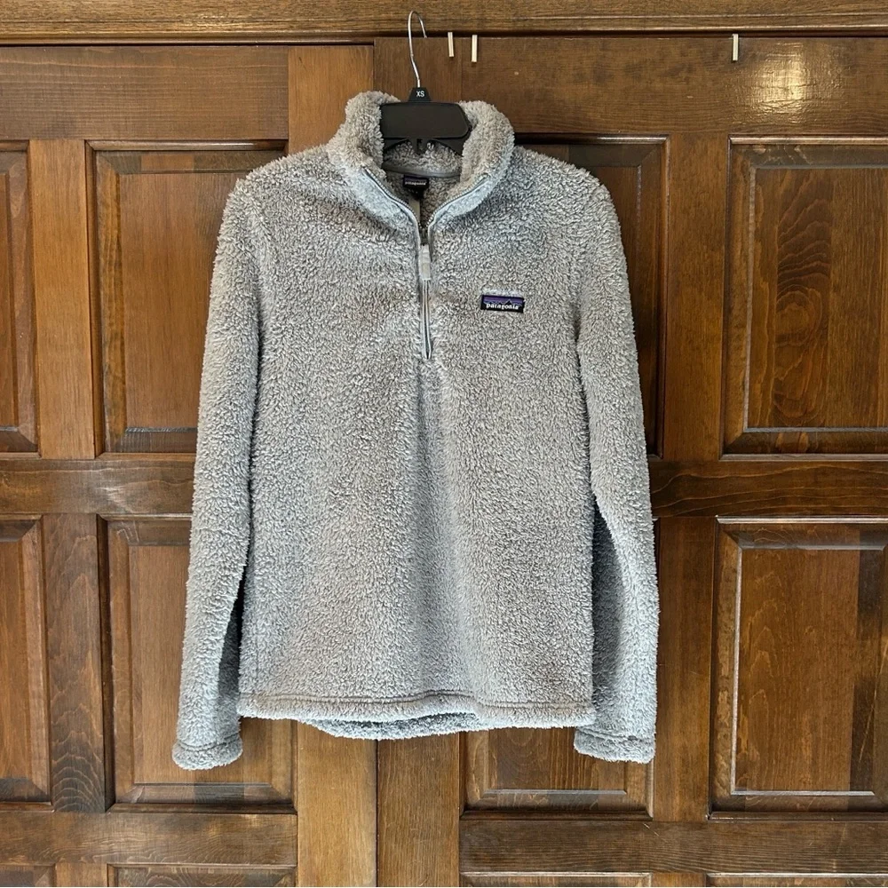 Patagonia Los Gatos 1/4 Zip Fleece Pullover‎ Womens Medium M Drifter Grey 25235